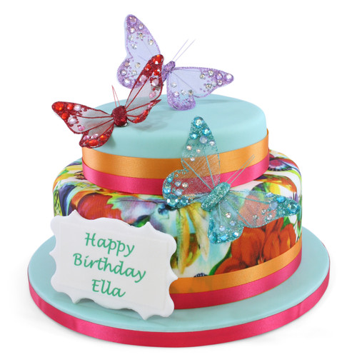 Butterfly Two~Tier Cake
