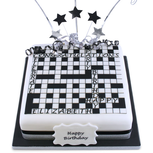 Crossword Cake