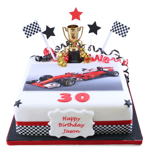 F1 Motor Racing Cake