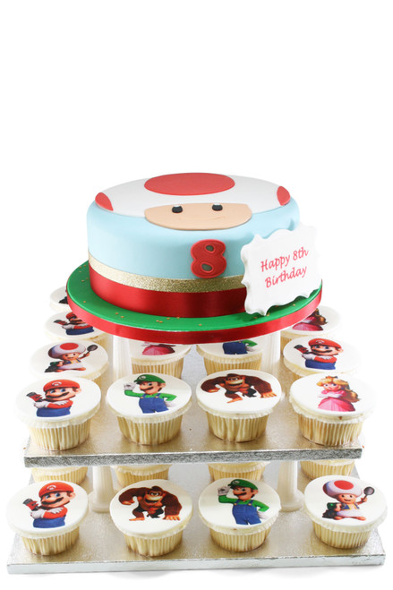Mario Toad Cake Tower