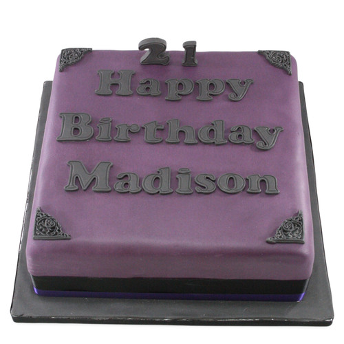 Gothic Personalised Birthday Cake