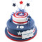Captain America Two~Tier Cake
