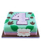 Dinosaur Footprint Pink Number Cake 